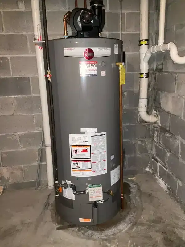 new water heater installation