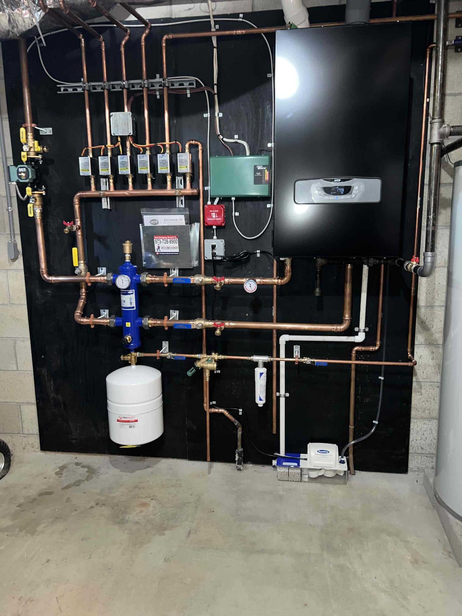 HTP boiler installation in West Milford, NJ