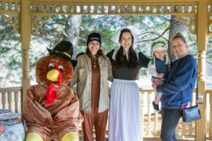 Thanksgiving gobble and give community involvment