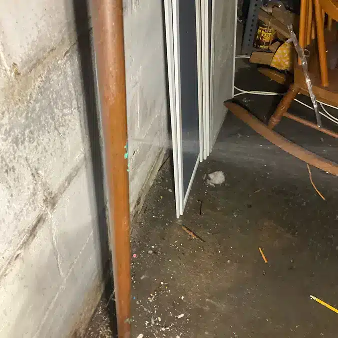 uninsulated burst pipe