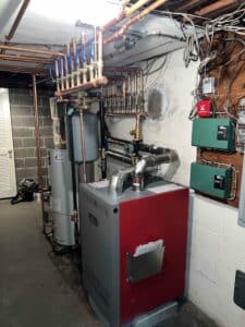 Finished Boiler installation in basement in West Milford, NJ