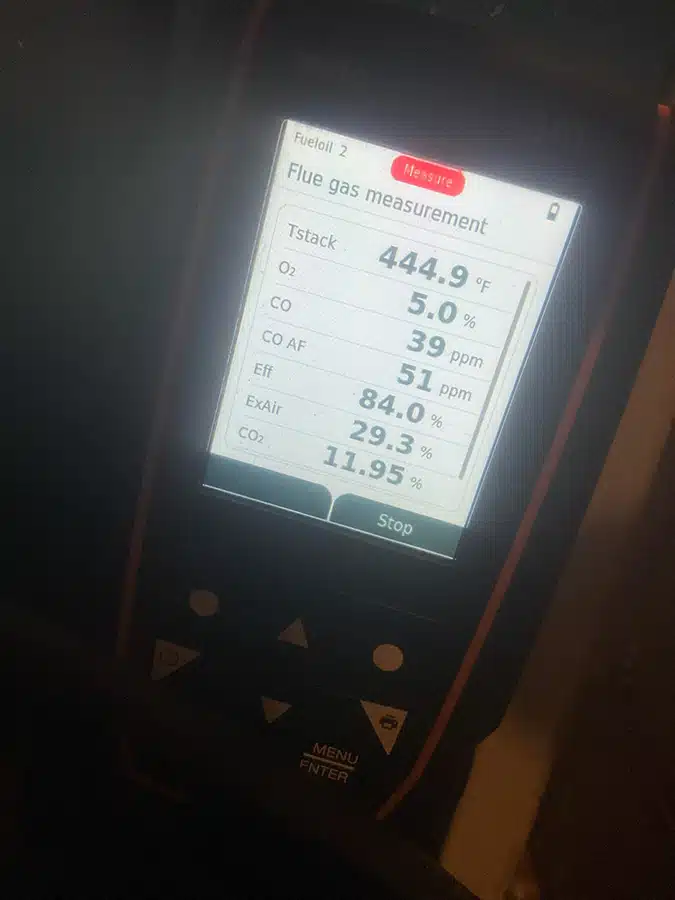 boiler inspection measurements