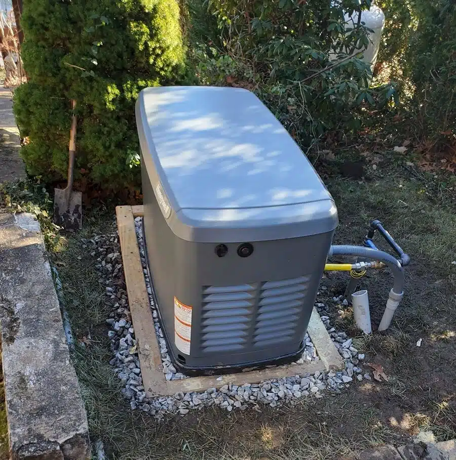 generator installation by Mark Lindsay and Son team