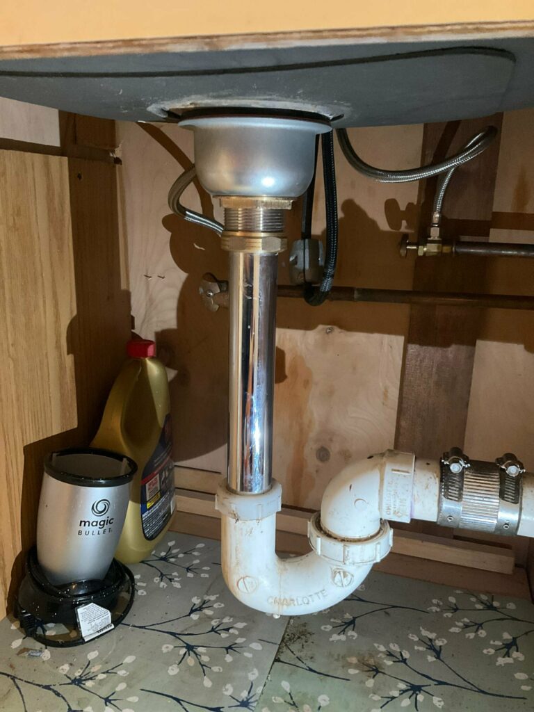 repiping under kitchen sink
